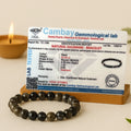Sulemani Hakik Bracelet with its Cambay Gemmological Lab certificate confirming natural sulemani