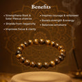 Tiger Eye Bracelet benefits: focus, clarity, courage, willpower and balanced emotions
