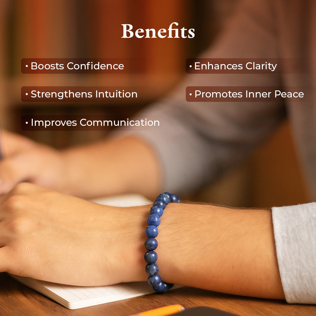 Lapis Lazuli Bracelet benefits: confidence, clarity, intuition, inner peace and communication