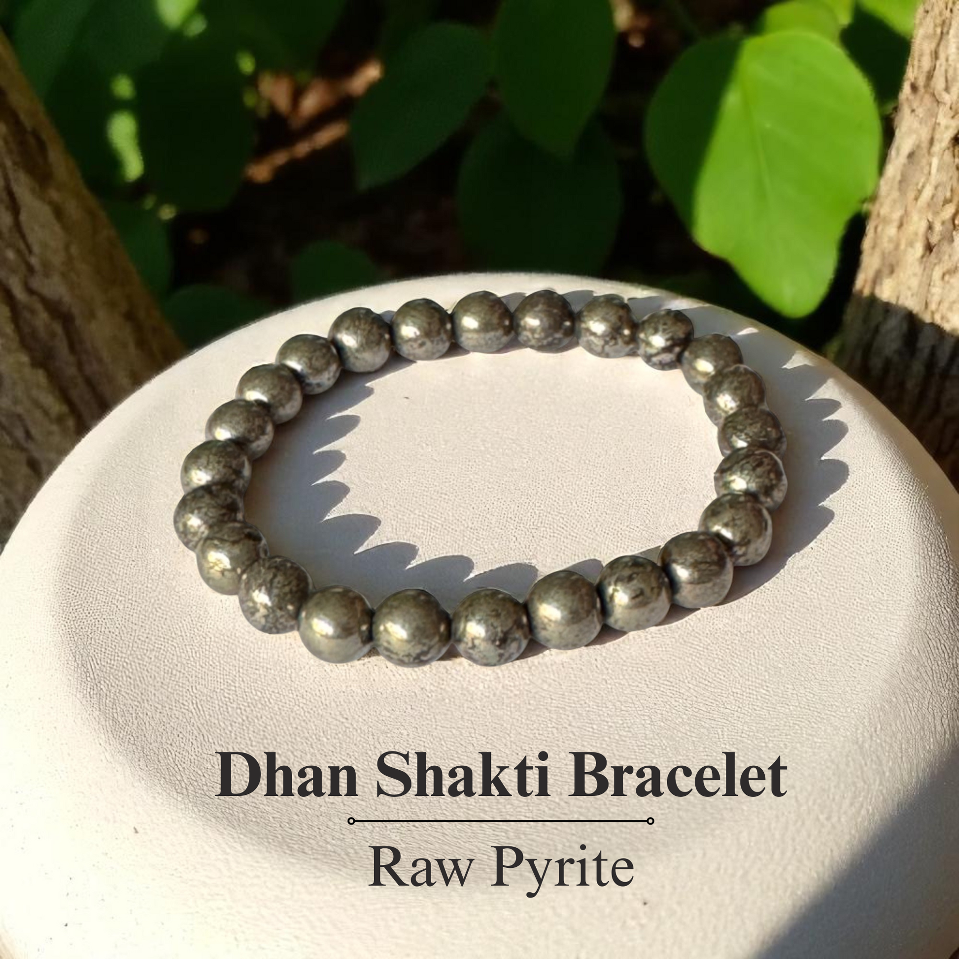 Raw Pyrite Bracelet original certified stone for wealth and money by Vedic Stones