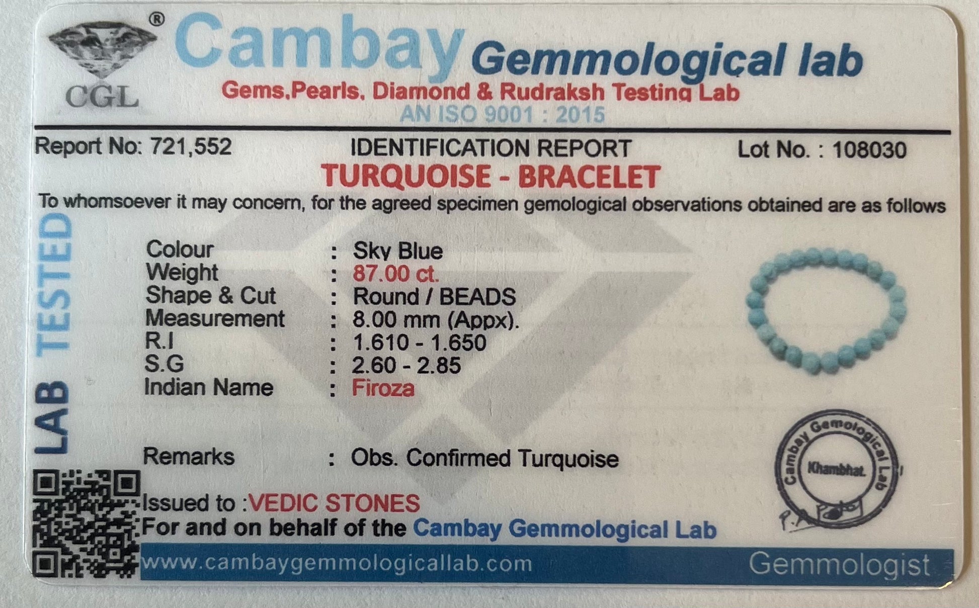 Prem Shakti (Turquoise) Bracelet